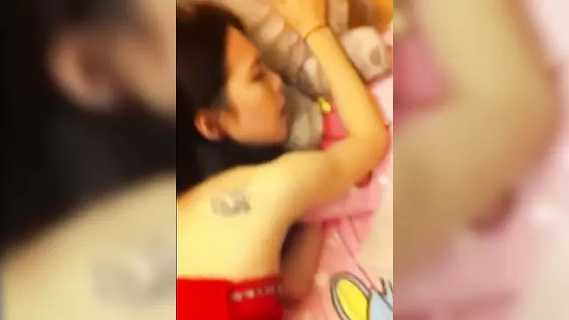 Hairy Asian woman gets oiled up for fucking